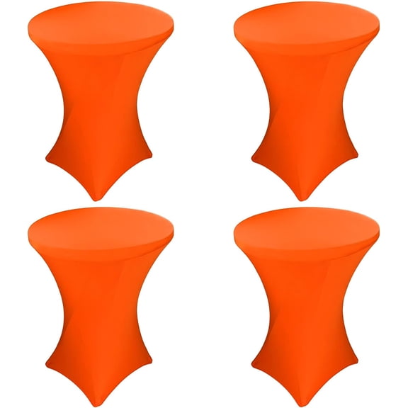 Wehilion 32x43 Inch Cocktail Table Cover Spandex Stretch Square Corners Tablecloth, Cocktail Round Table Cloth, Fitted High Top Table for Bar, Weddings, Birthday, Banquet, Party