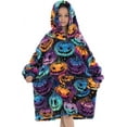 thumbnail image 1 of Wehilion 6-12YR Oversized Sweatshirt Hooded Blanket Sherpa Hoodie for Girls Boy Wearable Blanket Hoodie for Kids, 1 of 6
