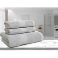 thumbnail image 1 of Wehilion Bath Towels set,3 Piece Towel Set,Towels set Grey,Soft,Fluffy,Absorbent ,1 Bath Towel,1 Hand Towel ,1 Wash Towel - 100% Combed Cotton Quick Drying Highly Absorbent Thick Bathroom Towels, 1 of 5