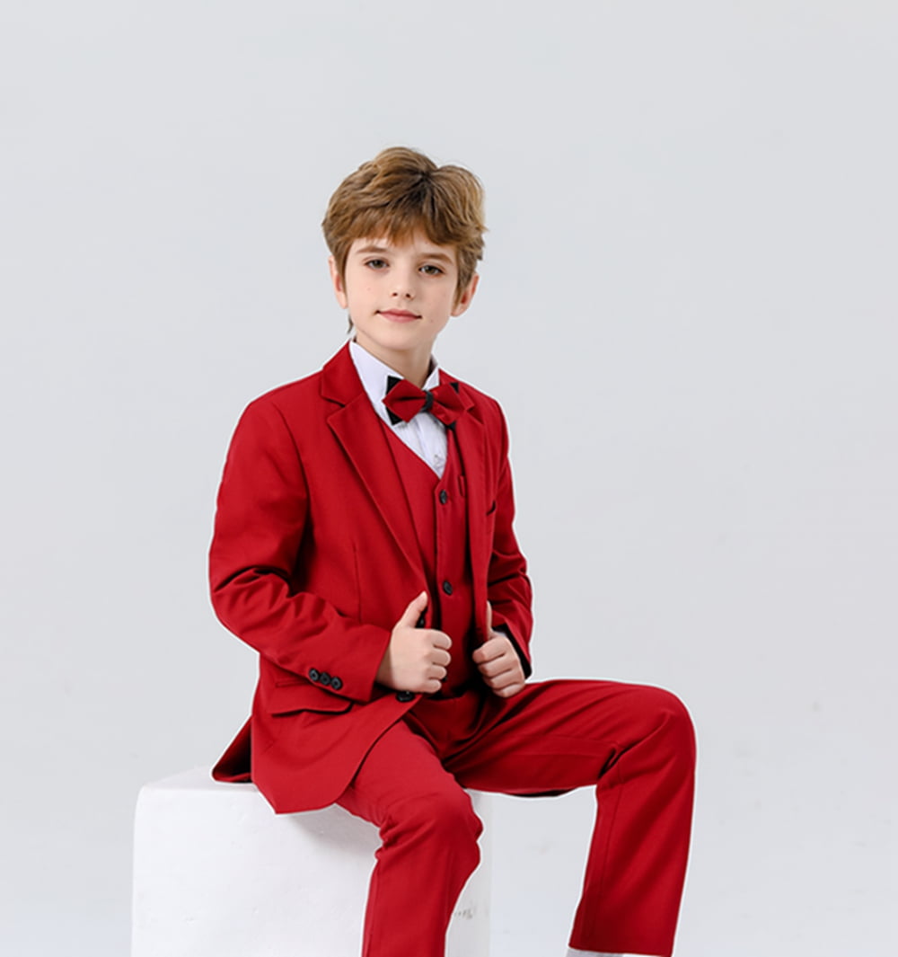 Red Suit Boys Slim Blazer Tux Gear Suits For Boys Txjojn Boys Slim