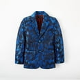 thumbnail image 1 of Wehilion Boy's Gentleman Suit Jacket, Feather Pattern Coat, Formal Wear For Speech Performance Birthday Party, Kid's Clothes For Spring Fall Winter, 1 of 5