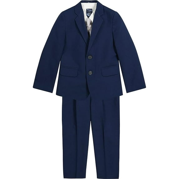 Wehilion Boys' 4-Piece Tuxedo Set with Dress Shirt, Bow Tie, Jacket, and Pants