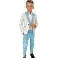 thumbnail image 1 of Wehilion Boys Formal Suit Wedding Tuxedo 3 Pieces Floral Jacket Pants Vest Kids Party Blazer, 1 of 5