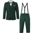 thumbnail image 1 of Wehilion Boys Multiple Colour Formal Dress Suits 6 Piece Slim Fit Dresswear Suit Set with Kids Suspenders, 1 of 5