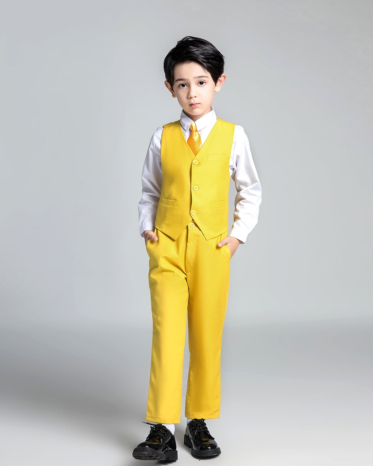 Baby Vintage Style And Wedding Tuxedo Waistcoat Outfit Suit 2T Grey - View #10