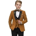 thumbnail image 1 of Wehilion Boys Suit Formal Tuxedo Suits for Boys Wedding Ring Bear Outfit 3 Pieces Kids Tuxedo Blazer Vest Pants, 1 of 7