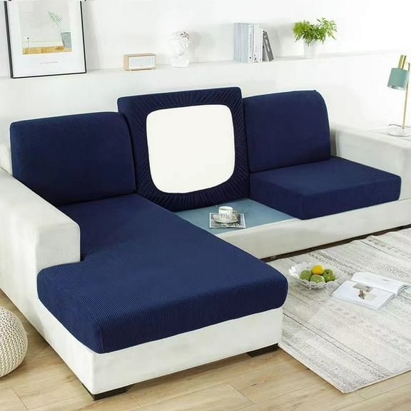 Wehilion Chair Sofa Seat Cushion Slipcovers Couch Cushion Cover Stretch Furniture Protector for Kids, Pets