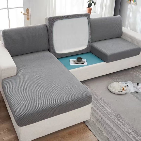 Wehilion Chair Sofa Seat Cushion Slipcovers Couch Cushion Cover Stretch Furniture Protector for Kids, Pets