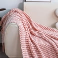 thumbnail image 1 of Wehilion Chunky Knit Blanket Throw, Hand Knit Chenille Throw Blanket for Sofa & Home Decor, Knitted Throw Blankets with Tassels Perfect House Warming Gift, Cozy Soft Lightweight for All Season, 1 of 7