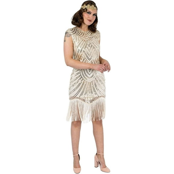 Wehilion Evelyn Flapper Dress | Great Gatsby 1920's Themed Dresses for Women | Cocktail Party Dress | Vintage Sequin Dress