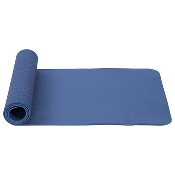 Wehilion Fitness Exercise Mat, 6MM Thickness, 72inx24in, High Tpe Foam Yoga Mat Anti-Tear with Carrying Strap, Non Slip,Blue