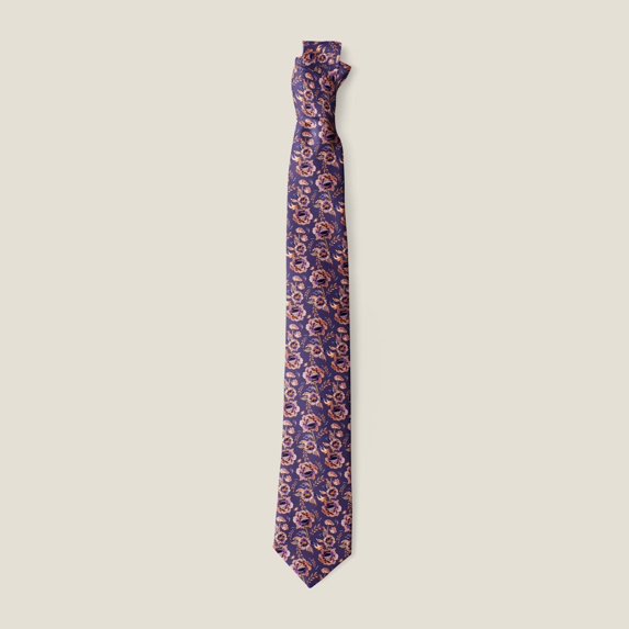 Wehilion Floral Ties for Men Cravat Jacquard Luxury Wedding Neckties for Groomsmen