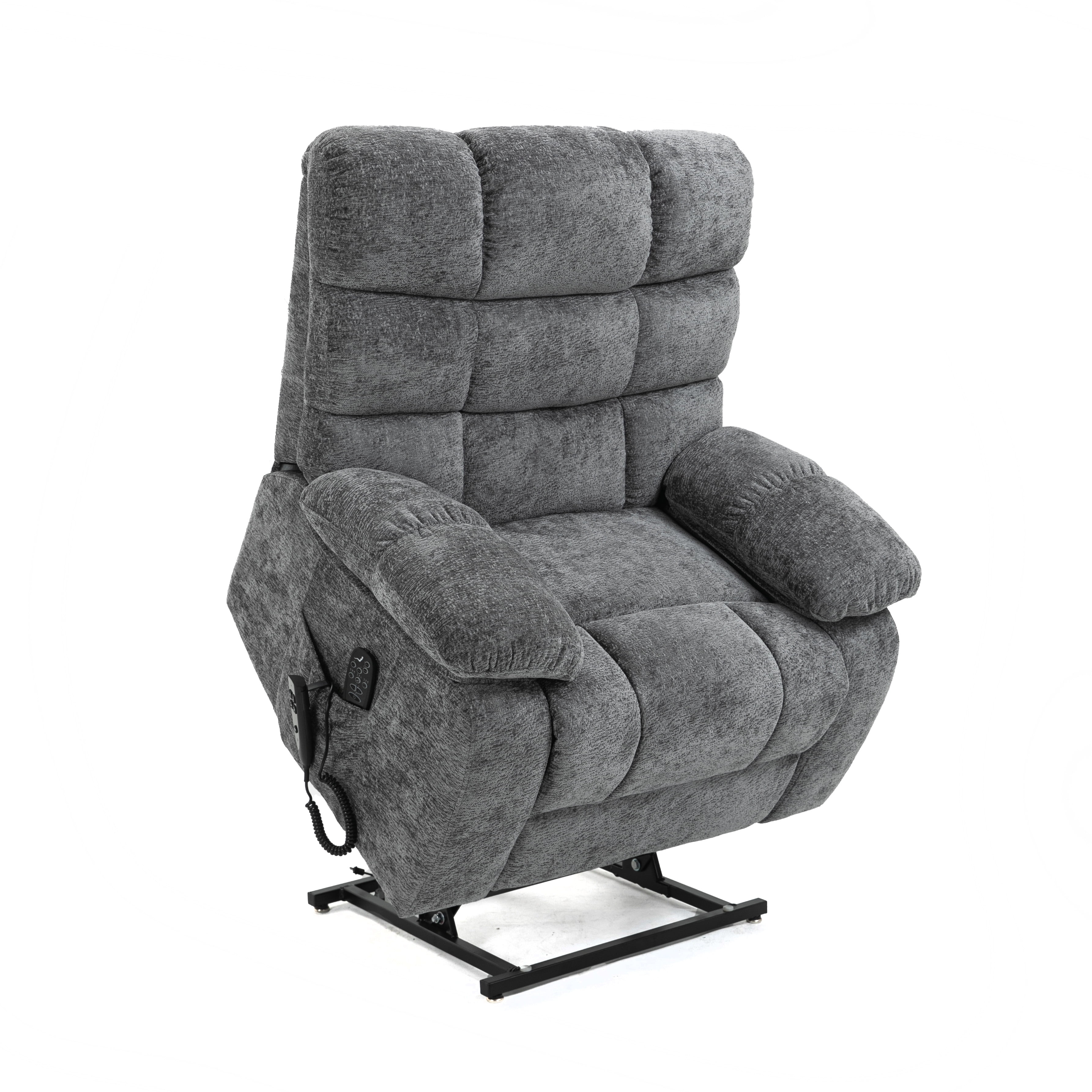 Wehilion Lift Recliner Chair Dual Motor Heat Massage Chair Infinite Position Up to 350 LBS