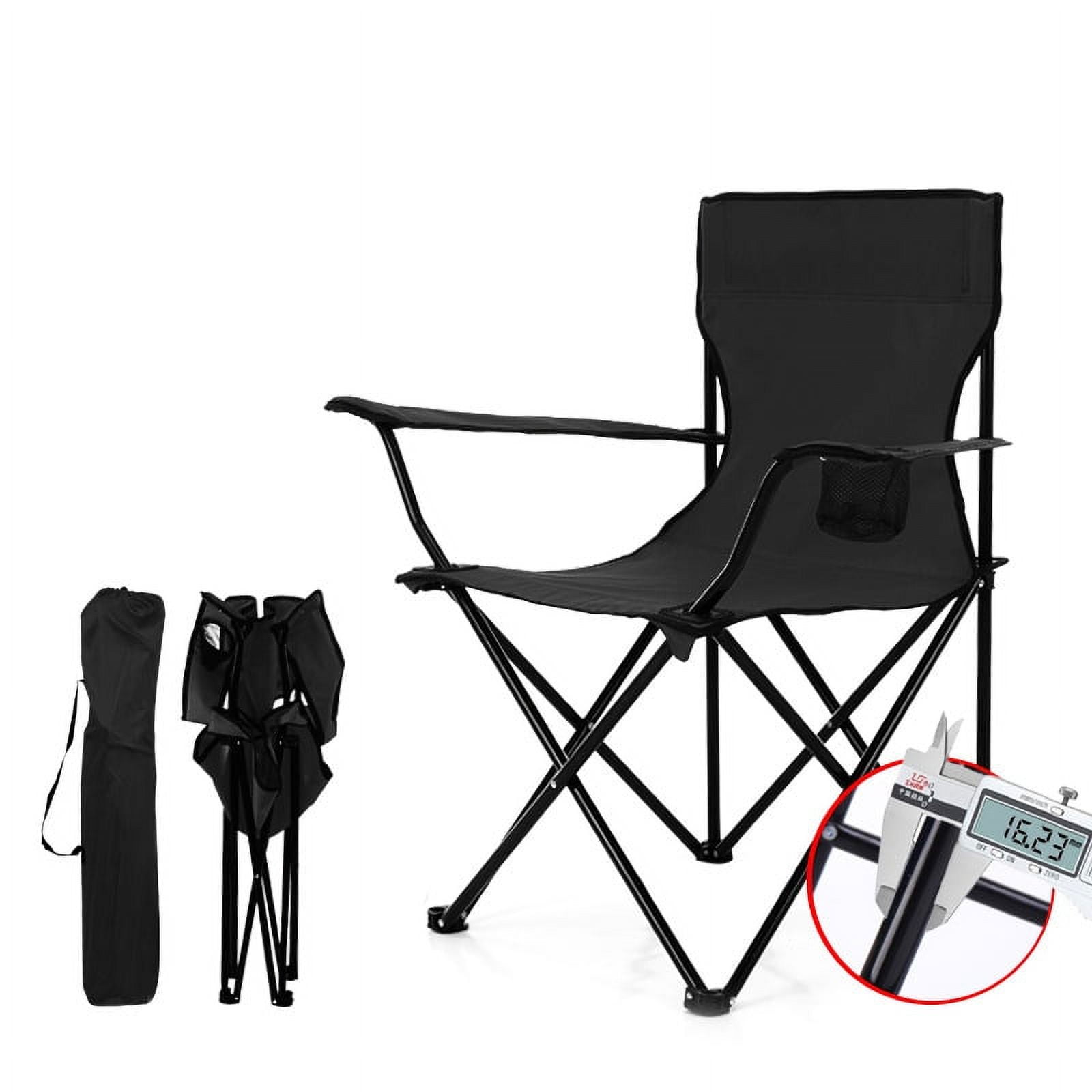 Wehilion Lightweight Camping Chairs Folding Chairs with Cup Holder ...