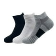 thumbnail image 1 of Wehilion Men's Performance Cotton Cushioned Athletic Ankle Socks, 3 Pairs, 1 of 6