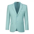 thumbnail image 1 of Wehilion Men's Premium Stretch Classic Fit Suit Jacket Separate Coat-Regular and Big & Tall Sizes Long-Sleeve Button-Front Blazer,Green,XXL, 1 of 5