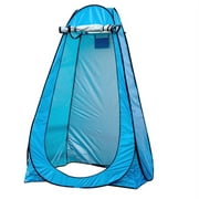 Wehilion Outdoor Instant Shower Tent with Carry Bag, Pop Up Shower Tent, Camping Privacy Shelter Tent Dressing Room, Camping Toilet Fishing Bathing Tent Rain Shelter for Beach,Blue