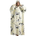 thumbnail image 1 of Wehilion Oversized Blanket Hoodie,Adult Snuggle Fleece Wearable Blanket Fluffy Giant Hooded Sweatshirt,Adult 140cm Leght, 1 of 7