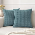 thumbnail image 1 of Wehilion Pack of 2 Corduroy Decorative Throw Pillow Covers Soft Boho Striped Pillow Covers Modern Farmhouse Christmas Home Decor for Sofa Living Room Couch Bed, 1 of 6