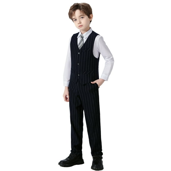 Wehilion Polyester Pockets Outfit Sets (Boy's) 4 Piece Set