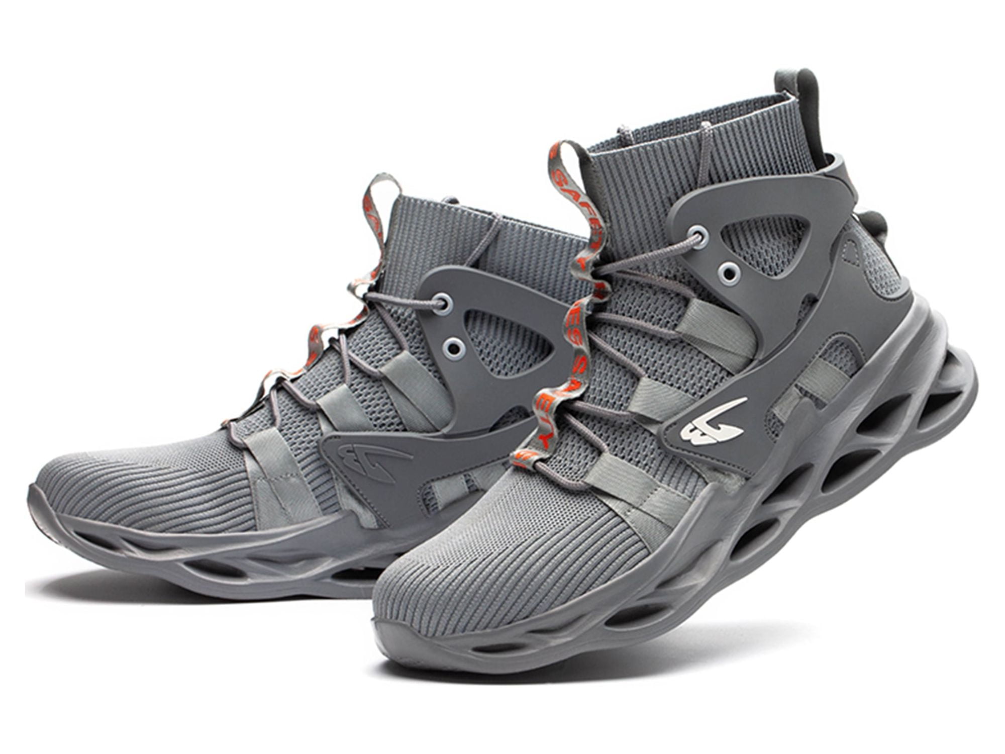 Men's Lightweight Breathable Steel Toe Walking Shoes