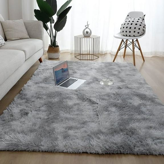 Wehilion Super Soft Indoor Modern Rugs Fluffy Rugs,Anti-Skid Washable Shaggy Area Rug, for Living Room Dining Room Home Bedroom Carpet Floor Mat,31*47"