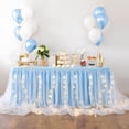 thumbnail image 1 of Wehilion Tulle Table Skirt Ruffle Tutu Table Cloth, LED Table Skirt for Rectangle Table for Baby Shower Wedding, Birthday Party Decoration, 1 of 7