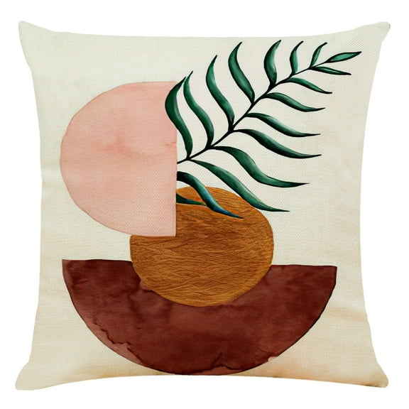 Wehilion soft fluffy striped square decorative throw pillow, for sofa,Bohemian style,18 "x 18", 1 pack