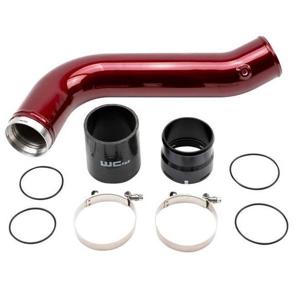 Wehrli 3.5 in. Intercooler Pipe for 2020 Plus Chevrolet 6.6L L5P Duramax Passenger Side, Gloss Black