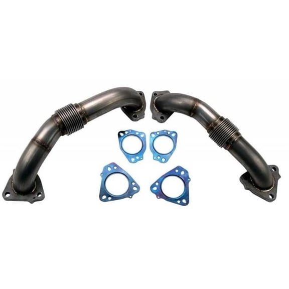 Wehrli Custom Fab & Diesel  2 in. Stainless Up Pipe Kit for 2017-2018 Duramax L5P