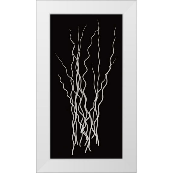 Wehtje, Jim 18x32 White Modern Wood Framed Museum Art Print Titled - Three Rushes