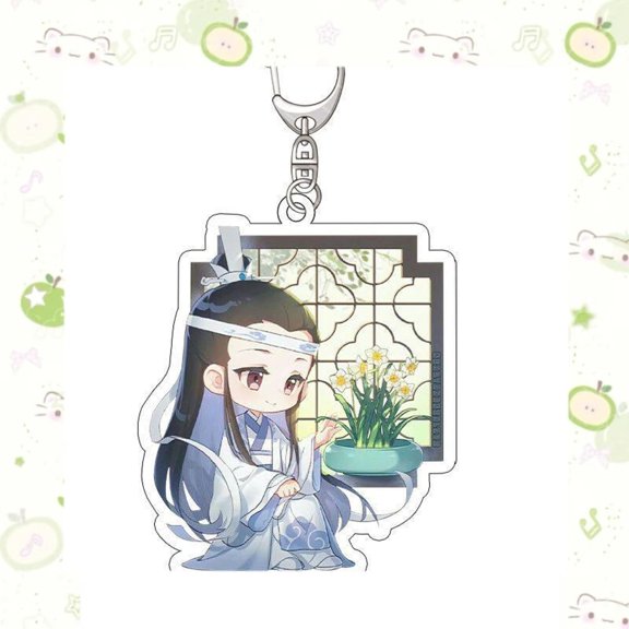 Wei Wuxian Lan Wangji All Characters Chibi Scene Acrylic Charm, Bag Charms, Fan-gift Keychain, RANDOM 1 PACK