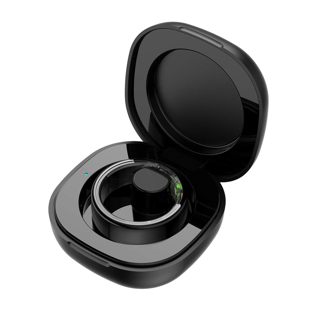 WeiDKF Charging Case 200mAh Type-C Port Wireless Charging Case Replacement Charger Case Cradle Dock Station for R02/R03/R06 Smart Ring