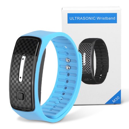 WeiDKF Silicone Ultrasonic Mosquito Insect Repellent Band for Outdoor Activity (Blue)