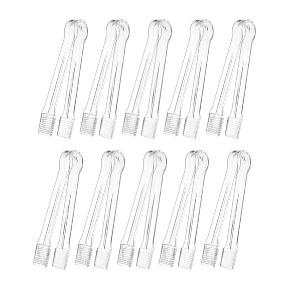 WeiLaiKeQi 10 Pieces Ice Tongs Multifunction Serving Utensils for Bakery Bar Restaurant