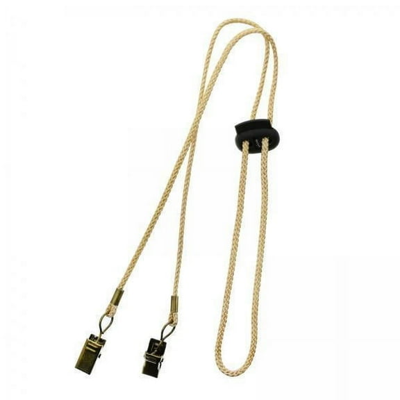 WeiLaiKeQi 4xBib Holder Clip Adjustable Napkin Clip for Kids Baby Hiking Restaurant Beige