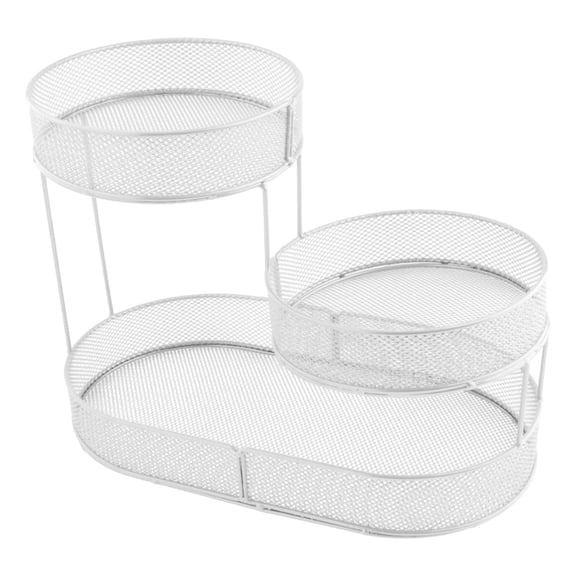 WeiLaiKeQi 3 Tier Fruit Basket Display Platter Cake Stand for Home Parties Thanksgiving white