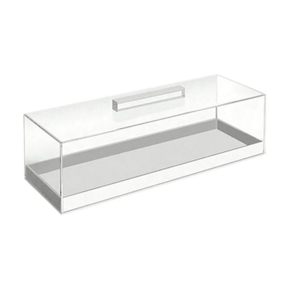 WeiLaiKeQi Acrylic Organizer Box Rectangular Serving Box with Lid for Buffet Restaurant C