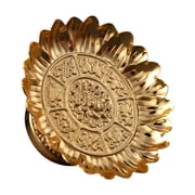 WeiLaiKeQi Buddhist Fruit Bowl Stable Base Footed Fruit Bowl for Home Table Buddha Hall 15.3cm diameter