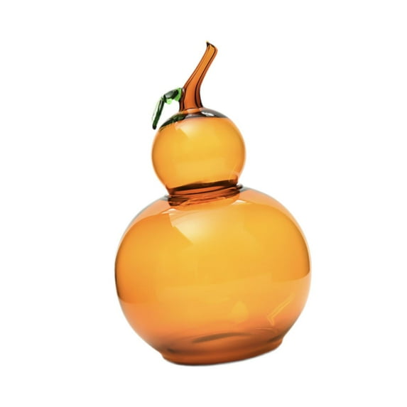 WeiLaiKeQi Candy Jar Decoration Candy Container Gourd Storage Jar for Office Party Home clear brown