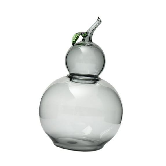 WeiLaiKeQi Candy Jar Decoration Candy Container Gourd Storage Jar for Office Party Home clear grey