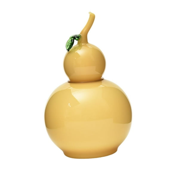 WeiLaiKeQi Candy Jar Decoration Candy Container Gourd Storage Jar for Office Party Home yellow