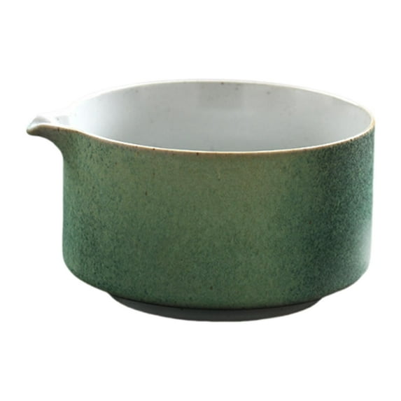WeiLaiKeQi Ceramic Matcha Bowl 600ml Handcrafted for Japanese Matcha Preparation Family cyan