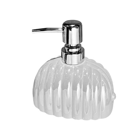 WeiLaiKeQi Ceramic Soap Dispenser Hand Soap Dispenser for Kitchen Bathroom Laundry Room White