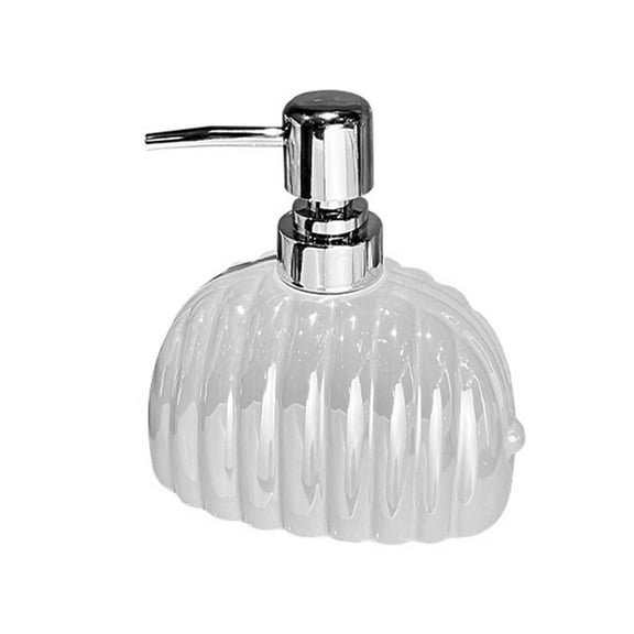 WeiLaiKeQi Ceramic Soap Dispenser Hand Soap Dispenser for Kitchen Bathroom Laundry Room White