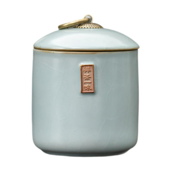 WeiLaiKeQi Ceramic Tea Storage Jar Can Coffee Container for Pantry Coffee Beans Kitchen White