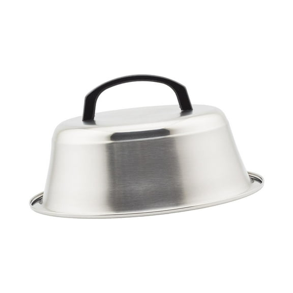 WeiLaiKeQi Cheese Melting Dome Burger Cover Round Rustproof Burger Cover Basting Steaming Cover for Sandwiches BBQ Picnic Kitchen Cooking 22cm