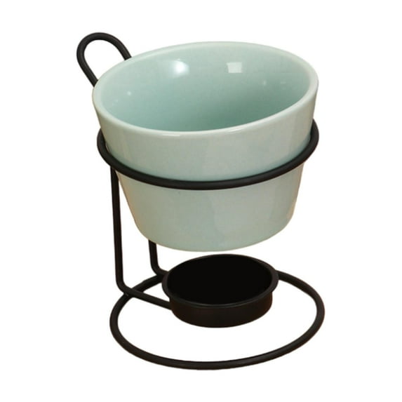 WeiLaiKeQi Chocolate Fondue Pot with Iron Rack Chocolate Melting Pot for Dinner Wedding blue