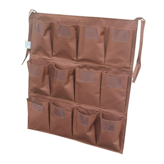 WeiLaiKeQi Cleaning Cart Bag ,Large Capacity Trash Collection Janitorial Bags for Hotel 12 pockets