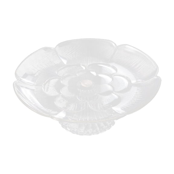 WeiLaiKeQi Clear Fruit Plate Organizer Food Storage Dish Dessert Display Plate for Home 20cm